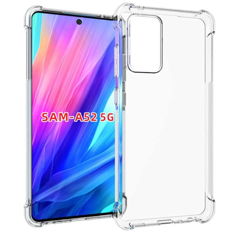 

Силіконовий чохол з критими бортами на Samsung Galaxy A52 4G / A52 5G (Безбарвний (прозорий))