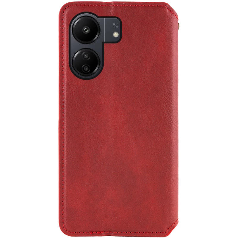 Чохол книжка GETMAN кубик для Xiaomi Redmi 13C – Червоний. Фото 7 з 7