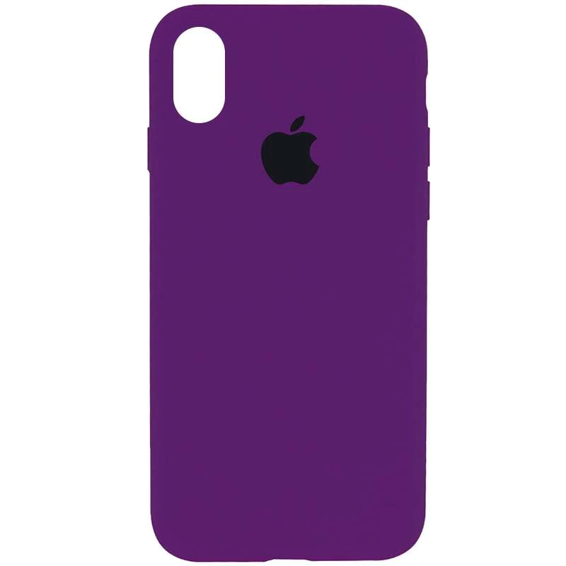 

Чохол Silicone Case з закритим низом на Apple iPhone XS (5.8") (Фіолетовий / Ultra Violet)