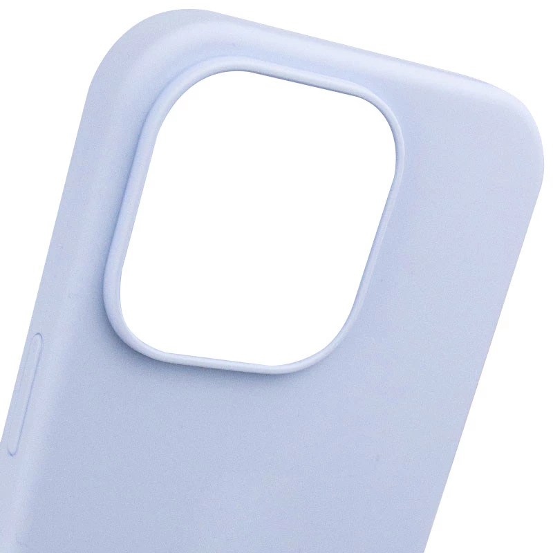 Чехол с закрытым низом Silicone Case для Apple iPhone 15 Pro Max (6.7") – Голубой / Lilac Blue. Фото 4 из 7