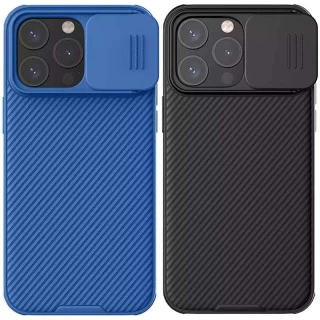 Карбоновая накладка Nillkin Pro со шторкой для камеры для Apple iPhone 15 Pro Max (6.7") фото 1 Карбоновая накладка Nillkin Pro со шторкой для камеры для Apple iPhone 15 Pro Max (6.7") фото 1 из 1