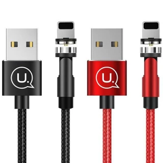 Дата кабель USAMS US-SJ472 U59 Lightning Rotatable Magnetic (1m) фото 1 з 1