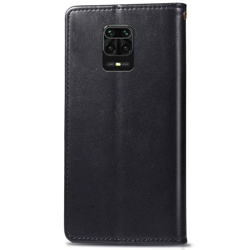 Чохол-книжка GETMAN Gallant  на Xiaomi Redmi Note 9s / Note 9 Pro / Note 9 Pro Max – Чорний. Фото 4 з 4