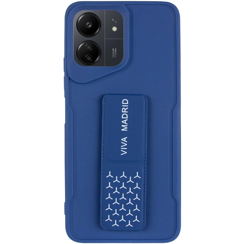 Чехол Вива с ремешком для Xiaomi Redmi 13C – Dark Blue. Фото 13 из 15