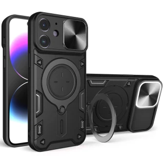 Ударопрочный чехол Bracket Ringstand с защитной шторкой для камеры для Apple iPhone 11 (6.1") фото 1 Ударопрочный чехол Bracket Ringstand с защитной шторкой для камеры для Apple iPhone 11 (6.1") фото 1 из 1