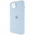 Чехол Silicone Case с защитой камеры для Apple iPhone 13 (6.1") – Голубой / Sweet Blue. Фото 4 из 7