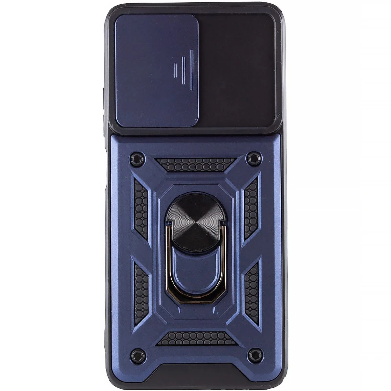 Удароміцний чохол Ummi Camshield Serge Ring (in box) для Xiaomi Redmi Note 11 (Global) / Note 11S – Синій / Navy. Фото 2 з 4