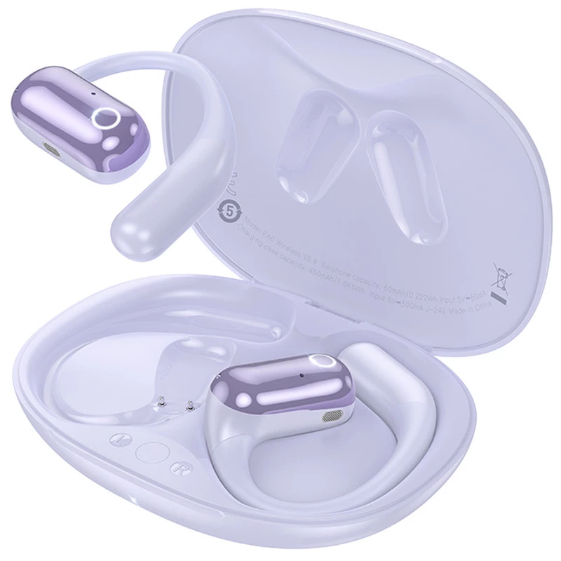 Бездротові TWS навушники Hoco EA6 Melody – Purple. Фото 1 з 4