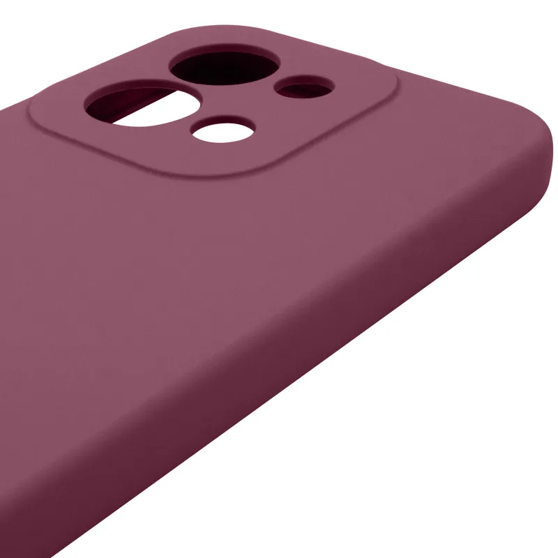 Чехол Silicone Case Lakshmi Premium з закритою камерою на Xiaomi Redmi 15C (Global) – Бордовый / Plum. Фото 5 из 6