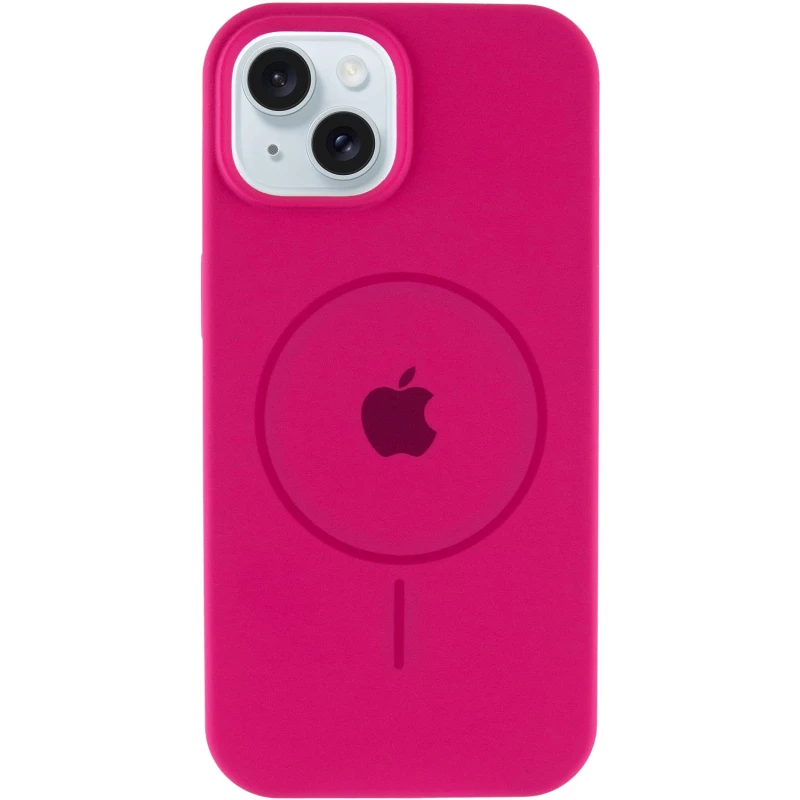 Чохол Silicone Armor Max with MagSafe для Apple iPhone 13 (6.1") – Малиновий / Dragon Fruit. Фото 3 з 6