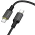 Дата кабель Hoco X128 Benefit Type-C to Type-C 60W (1m) – Black. Фото 3 из 5