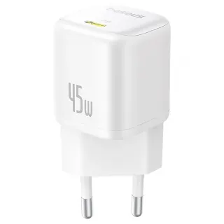 МЗП Baseus PicoGo GaN Fast Charger 45W (1USB-C) (P10176800) — Moon White