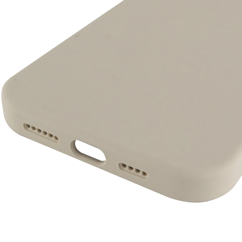 Чохол з закритим низом Silicone Case на Apple iPhone 16 Pro Max – Бежевий / Antigue White. Фото 9 з 9
