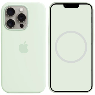 Чехол Silicone case (AAA) with Magsafe and Animation для Apple iPhone 15 Pro Max (6.7") фото 1 из 2