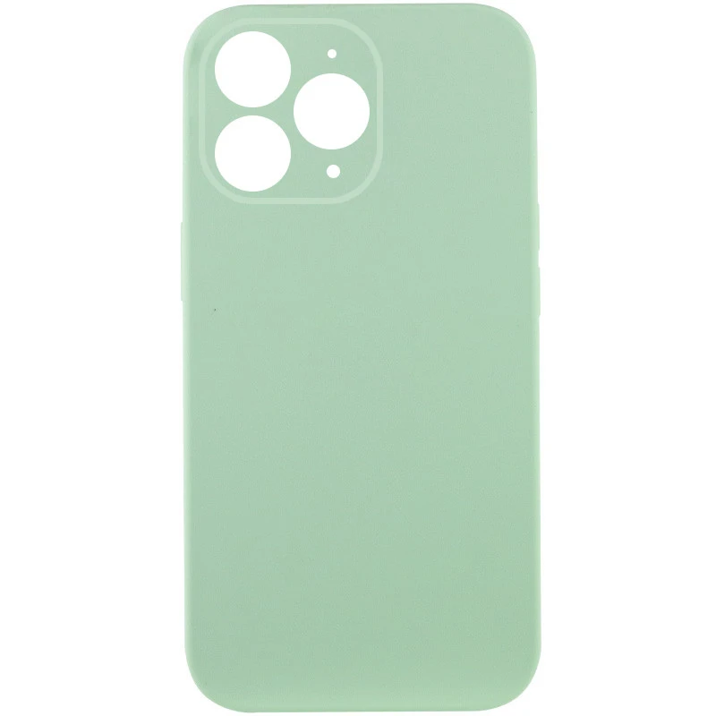Чехол с защитой камеры Silicone Case для Apple iPhone 12 Pro (6.1") – Зеленый / Pistachio. Фото 1 из 2