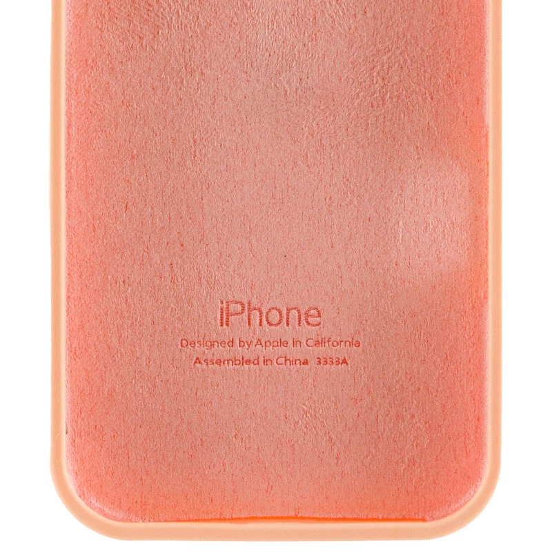 Чохол Silicone Case з закритим низом на Apple iPhone 16e (6.1") – Помаранчевий / Cantaloupe. Фото 6 з 6