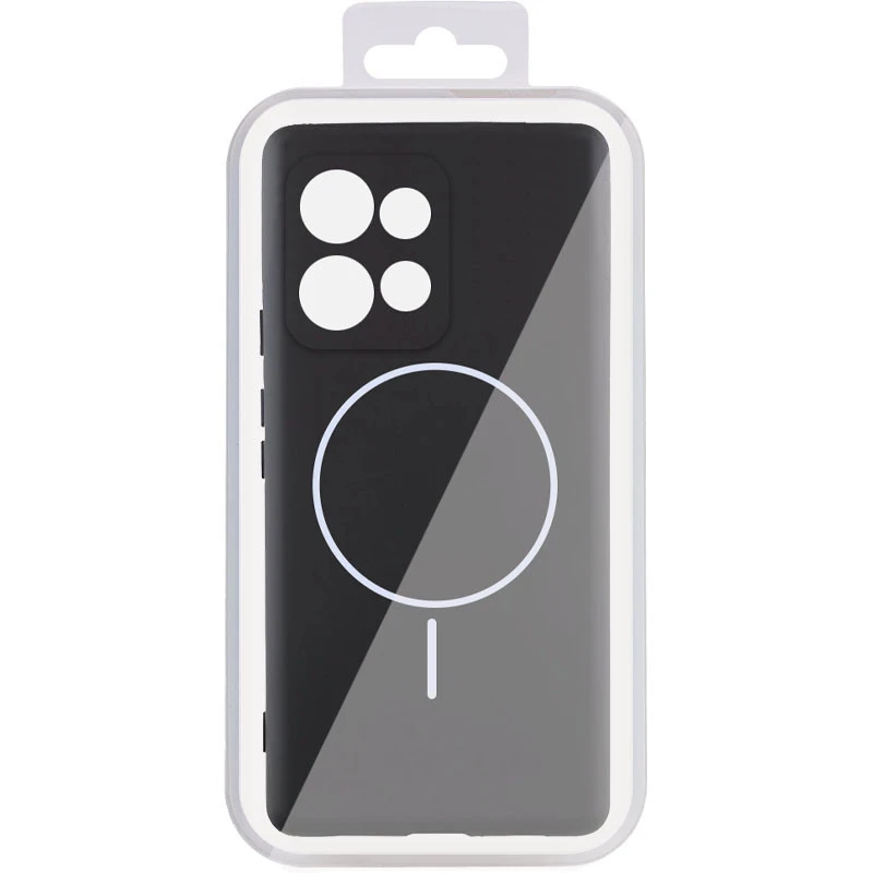 Чохол Silicone Cover Lakshmi Full Camera (AA) with Magnetic Fit для Motorola Edge 50 Fusion – Чорний / Black. Фото 8 з 9