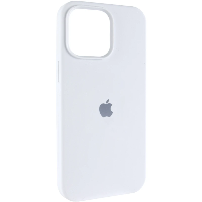 Чохол Silicone Case (AA) Logo with MagSafe для Apple iPhone 13 (6.1") – Білий / White. Фото 1 з 6