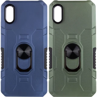 Протиударний чохол Military з підставкою-кільцем на Xiaomi Redmi 9A фото 1 Протиударний чохол Military з підставкою-кільцем на Xiaomi Redmi 9A фото 1 з 2