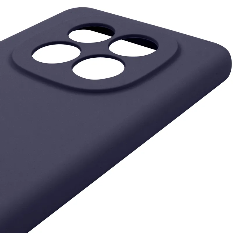 Чехол Silicone Case Lakshmi Premium з закритою камерою на Xiaomi Redmi Note 15 4G/5G (EU) – Темно-синий / Midnight blue. Фото 5 из 6