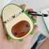 Силиконовый футляр Smile Fruits series для наушников AirPods 1/2 + карабин – Avocado kid. Фото 2 из 5