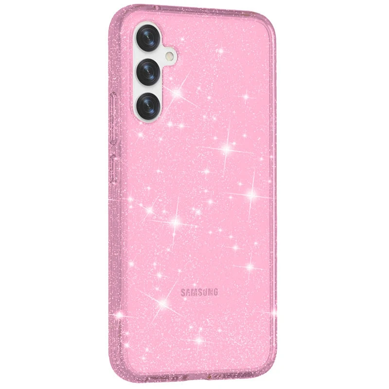 Блискучий силіконовий чохол на Samsung Galaxy A37 5G – Pink. Фото 1 з 2