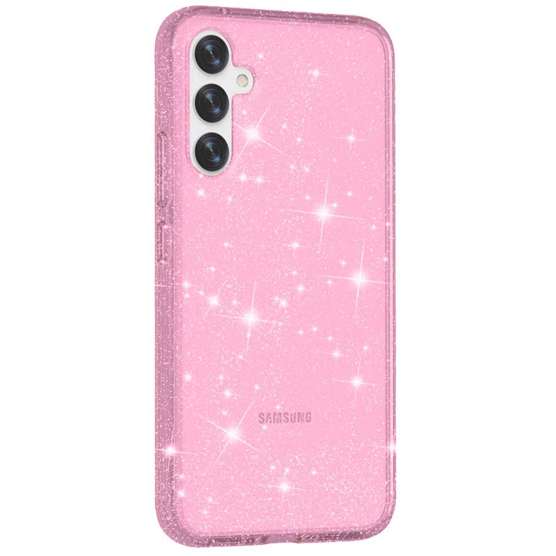 

Блестящий силиконовый чехол на Samsung Galaxy A55 (Pink)