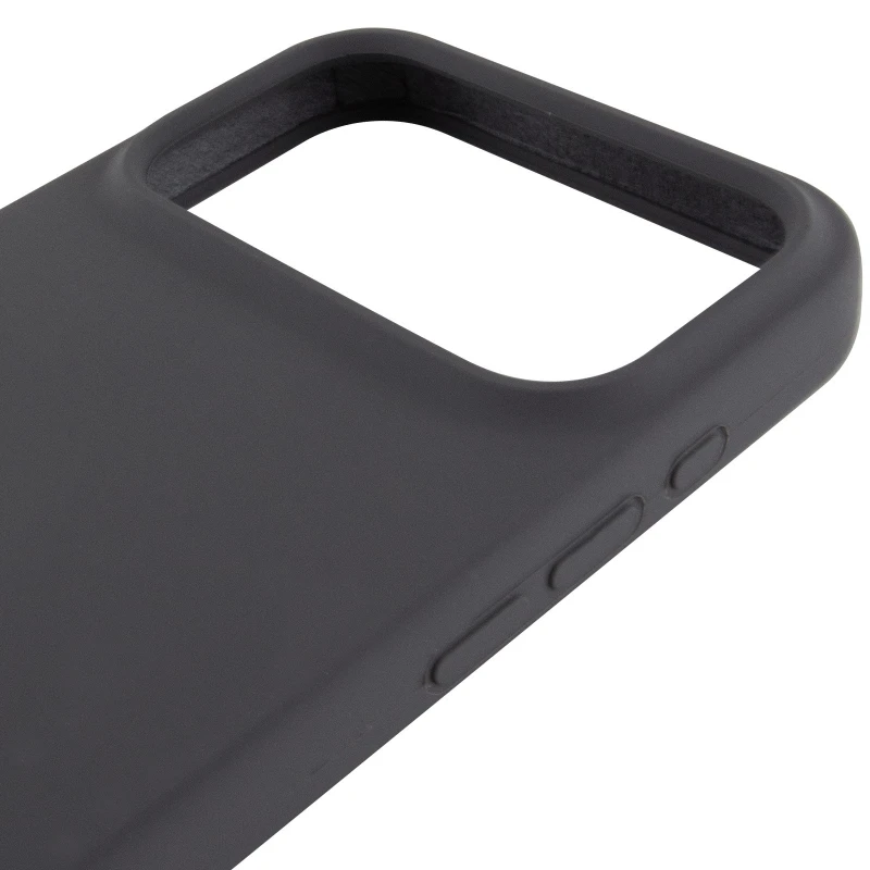 Чохол Silicone Case з закритим низом на Apple iPhone 17 Pro Max (6.9") – Сірий / Dark Gray. Фото 5 з 6