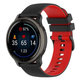Ремешок Ribby для Smart Watch 20mm — Black / Red
