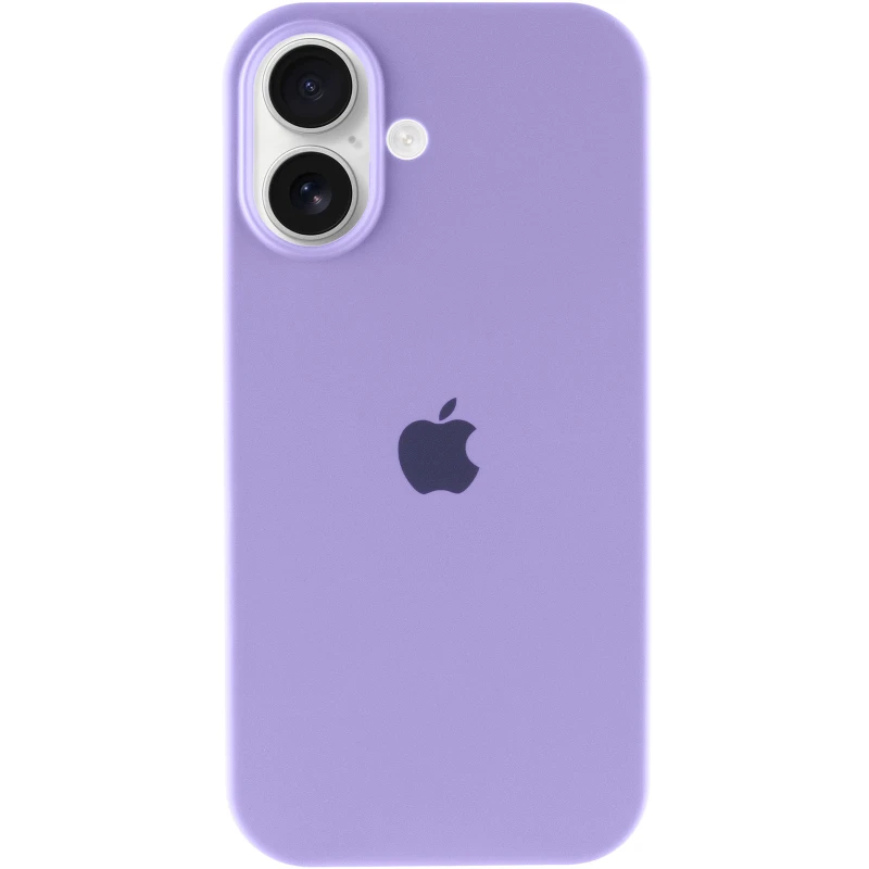 Чехол Silicone Case с закрытым низом для Apple iPhone 17 (6.3") – Сиреневый / Dasheen. Фото 3 из 6
