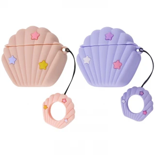 Силіконовий футляр Sea Shell для навушників AirPods 1/2 фото 1 з 1