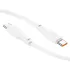 Дата кабель Hoco X93 Force Type-C to Type-C 100W (2m) – White. Фото 2 из 6
