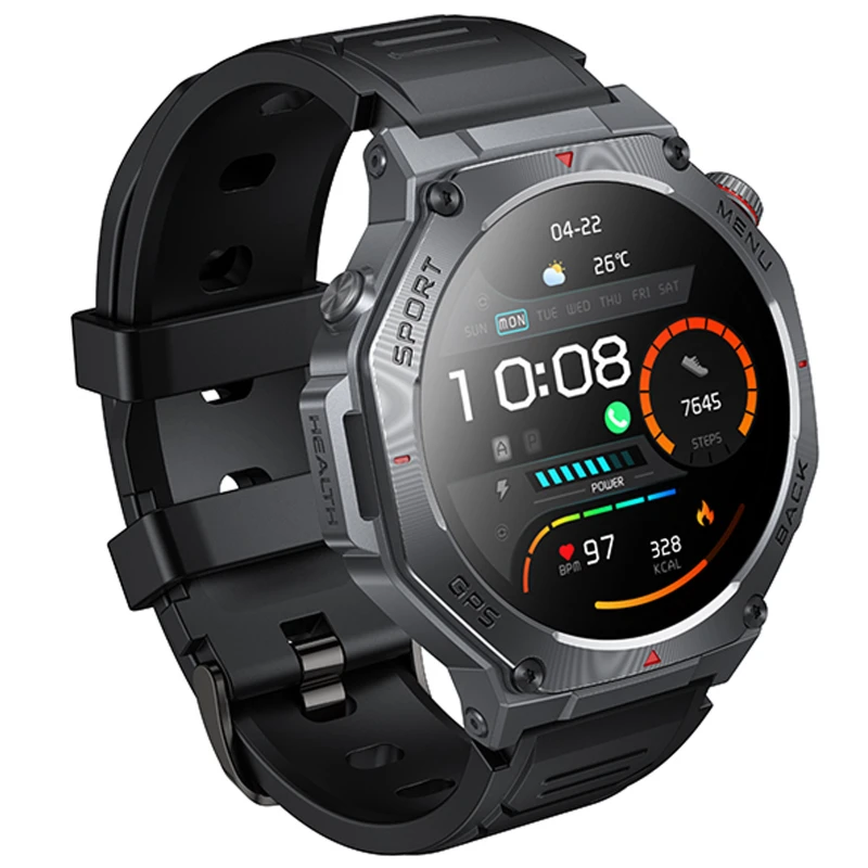 Смарт-годинник Hoco Smart Watch Y37 Smart sports watch (call version) – Black. Фото 3 з 7