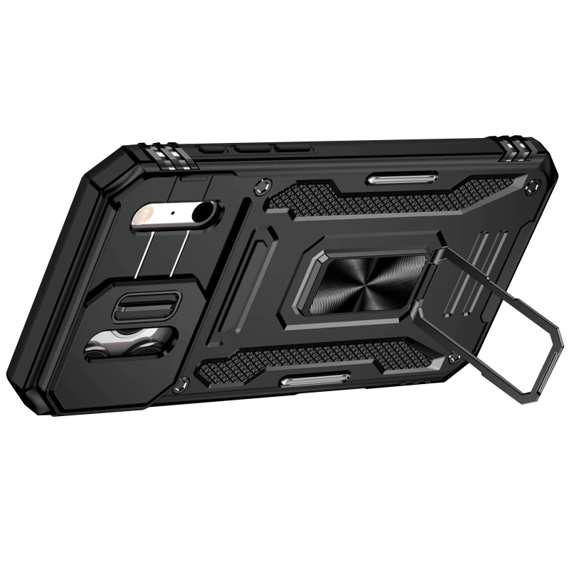 Ударостійкий чохол Square Ring зi шторкою на камеру на Apple iPhone 17 Pro Max (6.9") – Чорний / Black. Фото 4 з 4