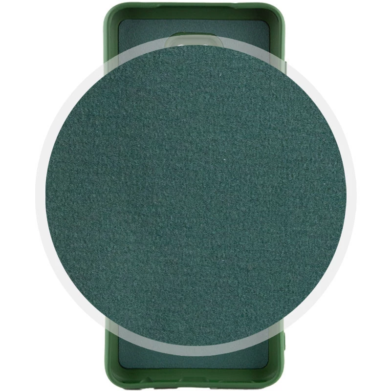 Чохол Silicone Case Lakshmi Elit на Xiaomi Redmi Note 9s / Note 9 Pro / Note 9 Pro Max – Зелений / Dark green. Фото 5 з 7
