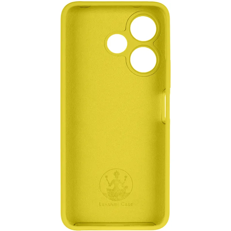 Чехол Silicone Case Lakshmi Premium з закритою камерою на Xiaomi Poco M6 4G – Желтый / Yellow. Фото 5 из 7
