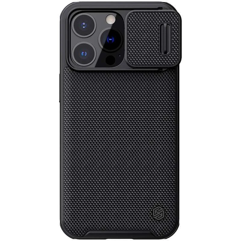 

Текстурний чохол Nillkin TPU+PC зі шторкою для камери та металевою пластиною на Apple iPhone 13 Pro (6.1")