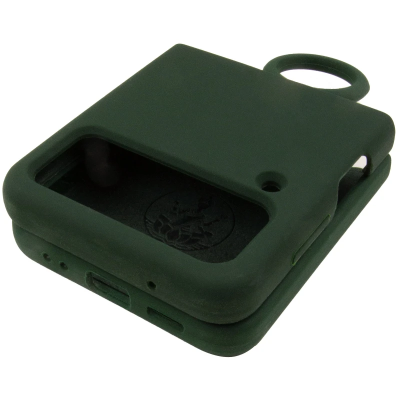 Чохол Foldables Silicone Cover Lakshmi (AAA) для Samsung Galaxy Z Flip4 – Зелений / Cyprus Green. Фото 6 з 6