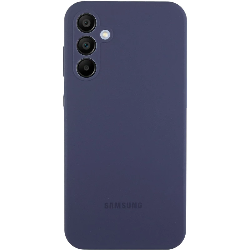 Чехол Silicone Case Lakshmi Premium L с закрытой камерой для Samsung Galaxy A54 5G – Темно-синий / Midnight blue. Фото 1 из 11