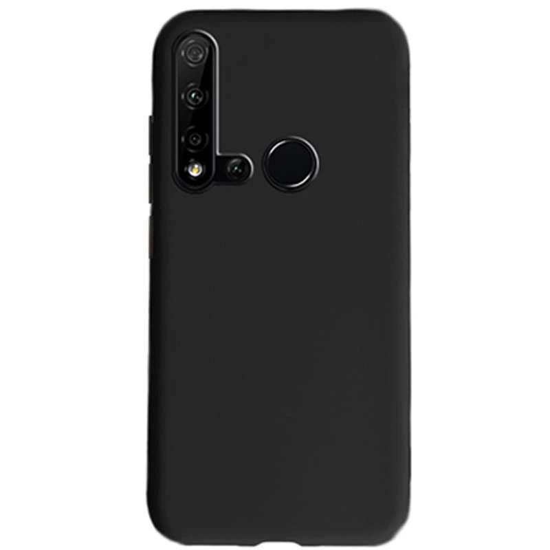 

Цветной силиконовый чехол для Huawei Nova 5i / P20 lite (2019) (Черный), Чорний