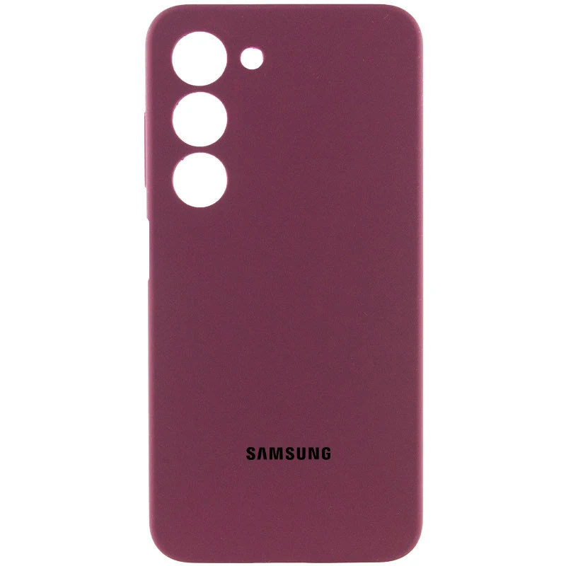 Чохол Silicone Case Lakshmi Premium із закритою камерою для Samsung Galaxy A15 4G/5G – Бордовий / Plum. Фото 3 з 7