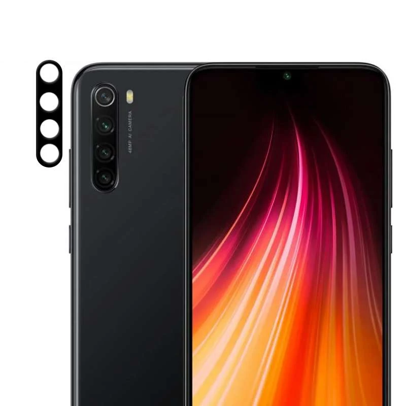 

Гибкое ультратонкое стекло для камеры для Xiaomi Redmi Note 8 (Черный), Чорний