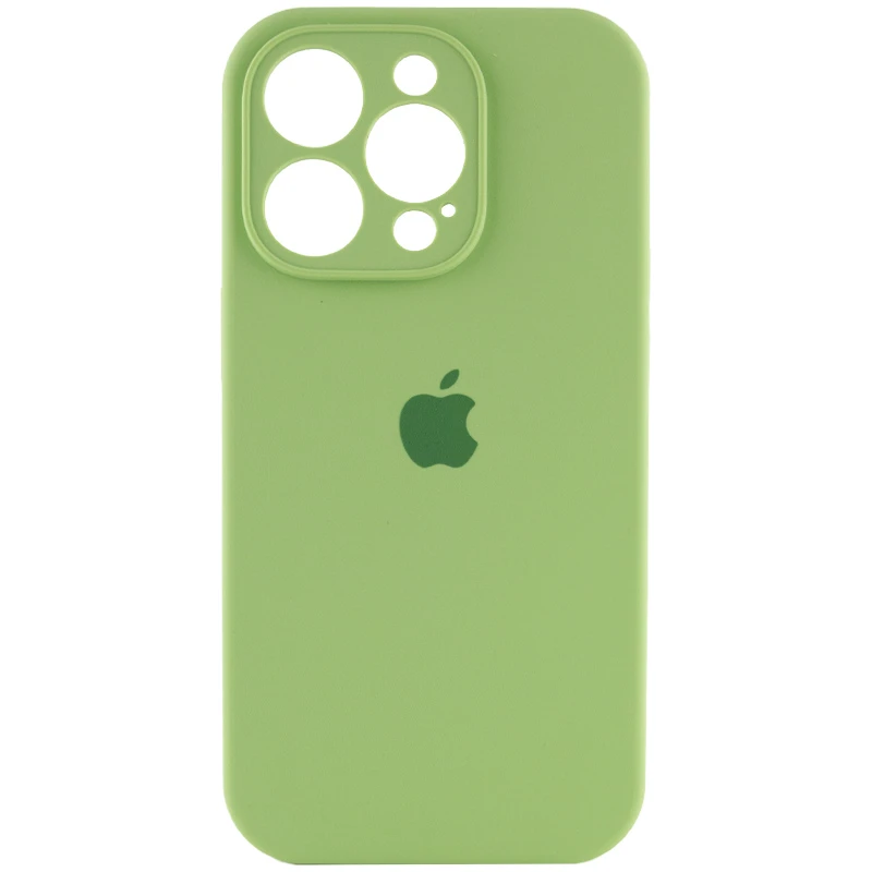 

Чехол Silicone Case с защитой камеры для Apple iPhone 14 Pro (6.1") (Мятный / Mint), М'ятний / mint