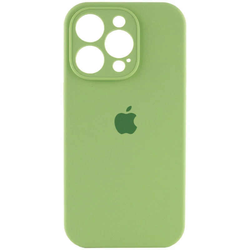 

Чехол Silicone Case с защитой камеры для Apple iPhone 15 Pro (6.1") (Мятный / Mint), М'ятний / mint