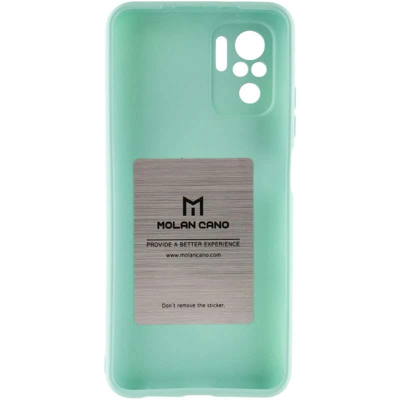 Силіконовий чохол Molan Cano Smooth на Xiaomi Redmi Note 10 / Note 10s – Бірюзовий. Фото 2 з 4