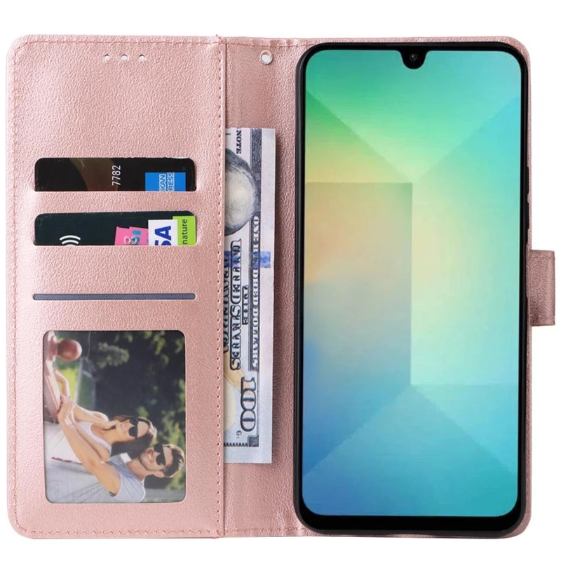 Шкіряний чохол-книжка Essential Case для Samsung Galaxy A57 5G – Rose Gold. Фото 3 з 5
