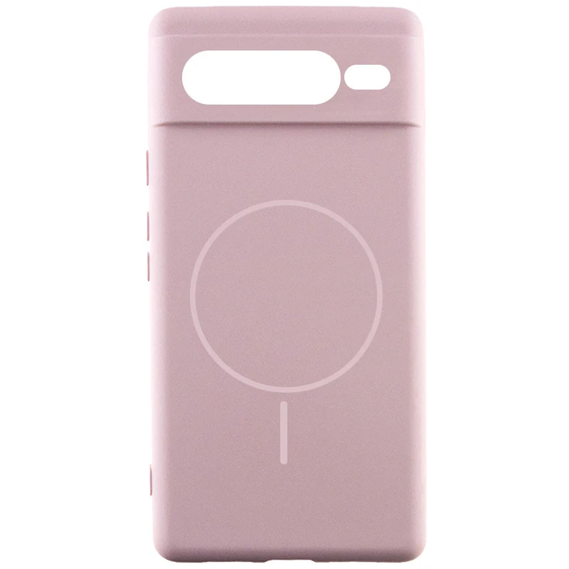 Чехол Silicone Cover Lakshmi Full Camera (AA) with Magnetic Fit для Google Pixel 7 Pro – Розовый / Pink Sand. Фото 1 из 1