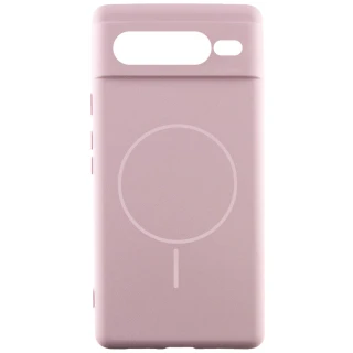 Чохол Silicone Cover Lakshmi Full Camera (AA) with Magnetic Fit для Google Pixel 7 Pro — Рожевий / Pink Sand