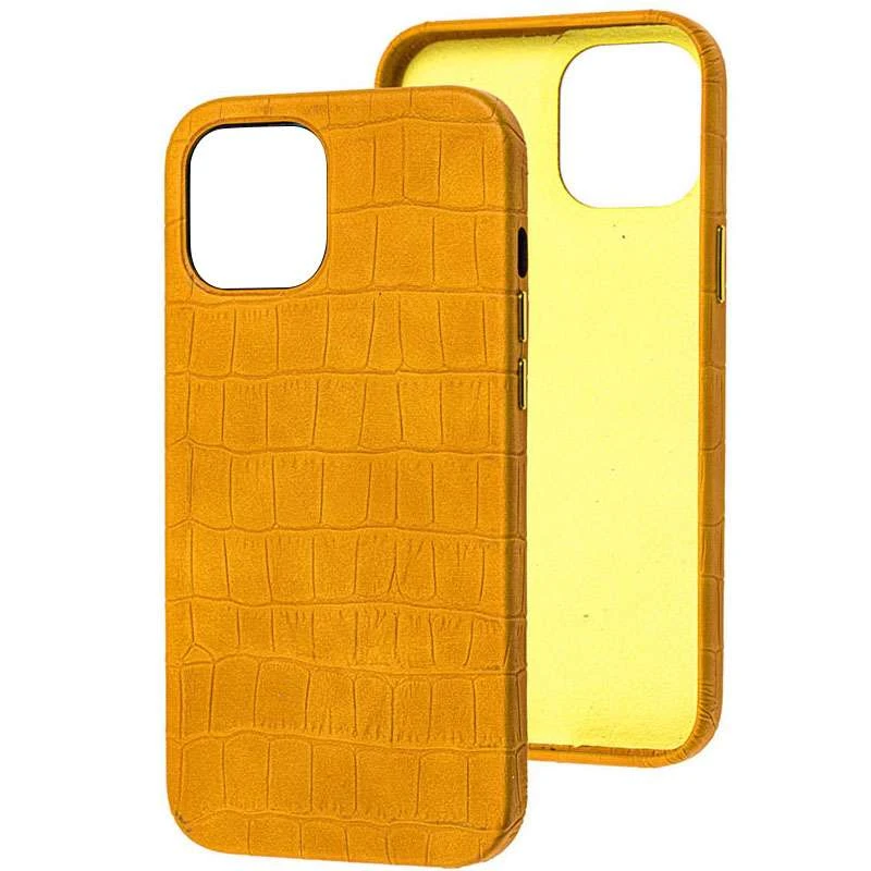 

Шкіряний чохол Croco на Apple iPhone 12 mini (5.4") (Yellow)
