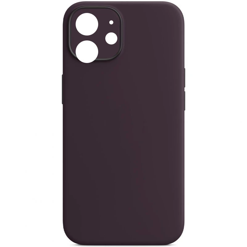 

Чехол с защитой камеры Silicone Case Apple iPhone 12 (6.1") (Фиолетовый / Elderberry), Фіолетовий / elderberry